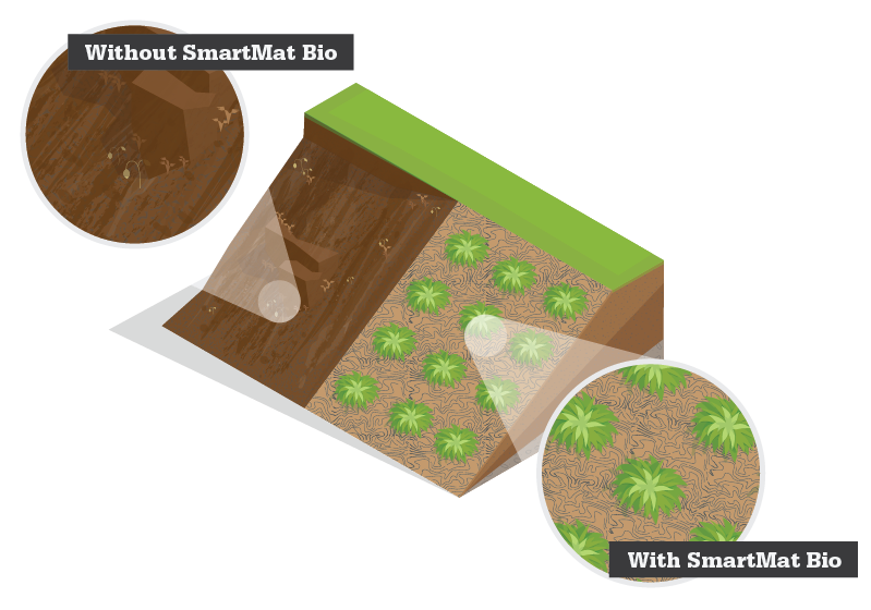 Diagram of SmartMat Bio coconut matting