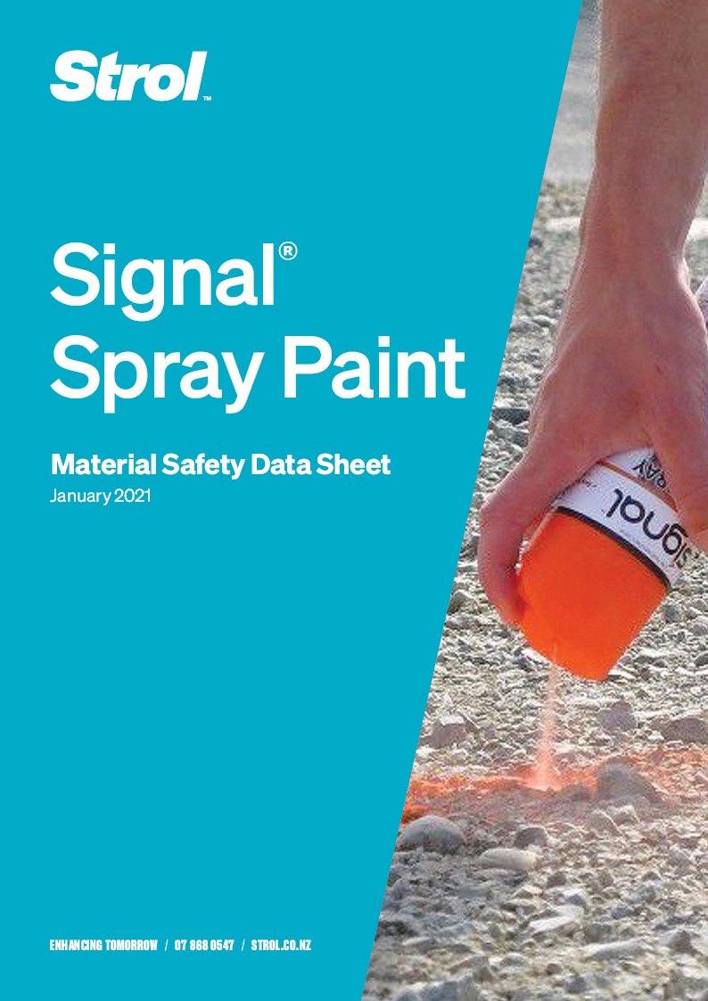 Spray Paint NZ - Datasheet-cover